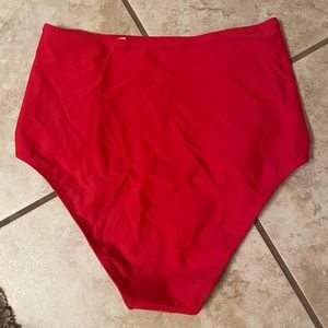 Aerie Small Swimsuit Bottoms, Red. UEC
